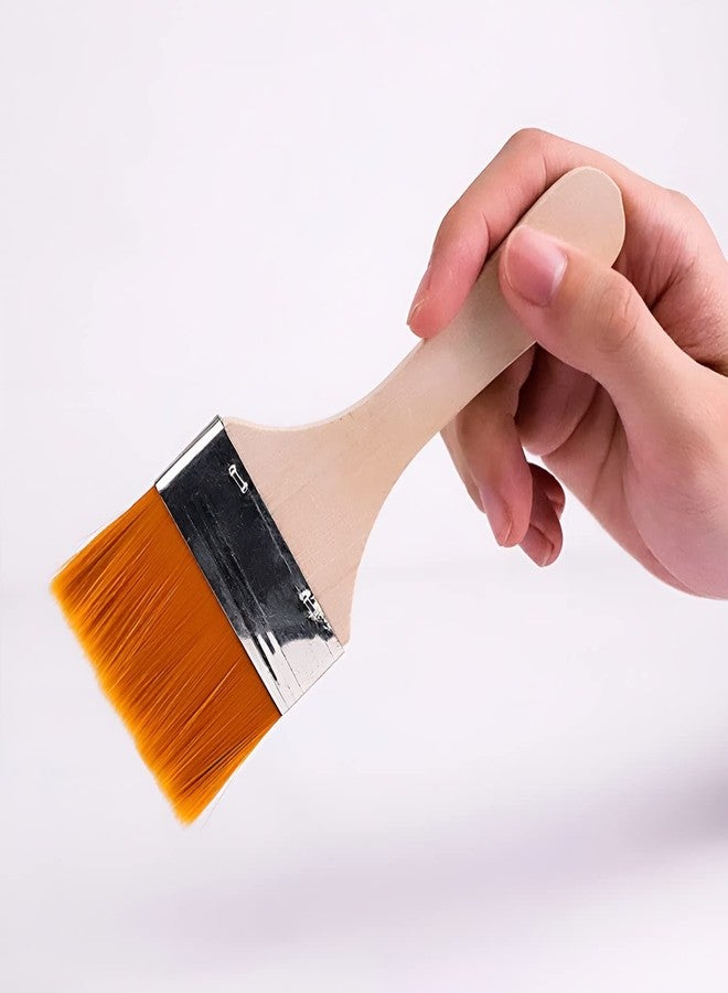 Garth مجموعة فرش الرسم من غارث - فرش رسم فنية مسطحة، فرش احترافية بشعيرات نايلون ذات رؤوس مدببة للرسم بالأكريليك والألوان المائية والزيتية، مثالية للفنانين والطلاب والهواة (عبوة من 12 قطعة) - Image 2